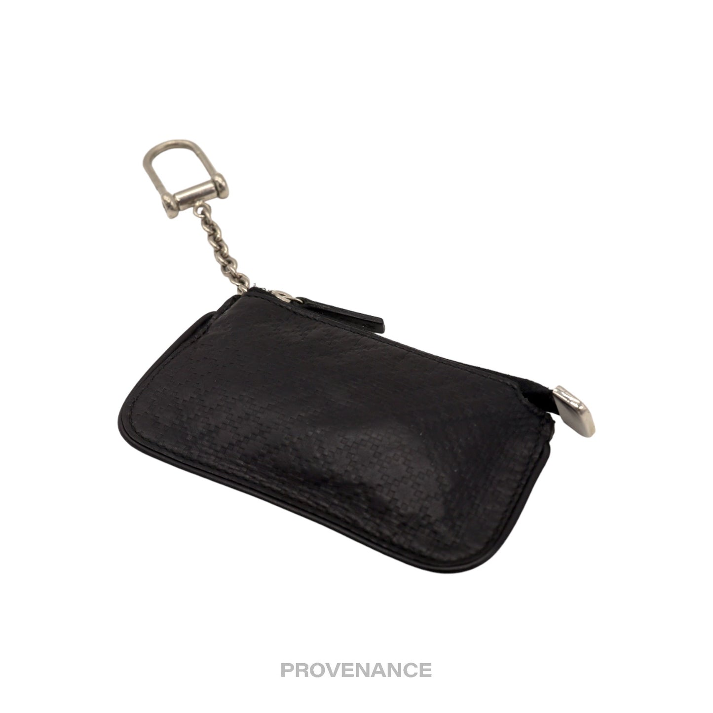 🔴 Gucci Key Pouch Cles - Black Diamante Leather