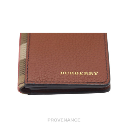 🔴 Burberry Pocket Organizer Wallet - Nova Check