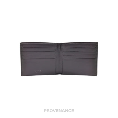 🔴 Givenchy Star Stripe Wallet - Black Leather