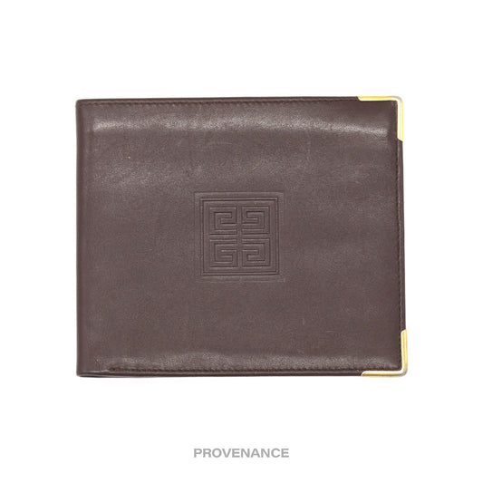 🔴 Givenchy Bifold Wallet - Chocolate Leather