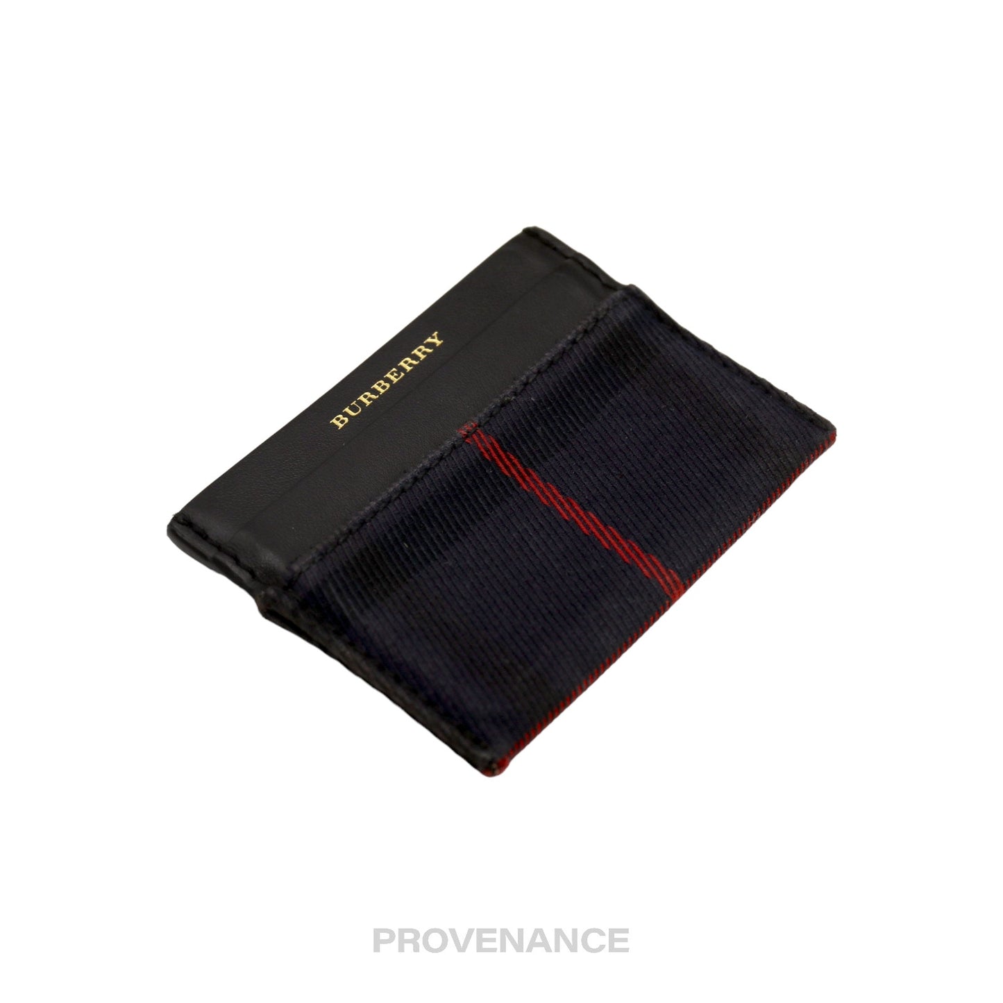 🔴 Burberry Card Holder Wallet - Navy Check