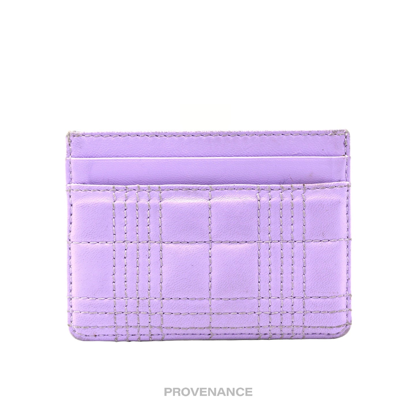 🔴 Burberry Card Holder Wallet - Lavender TB Monogram Check