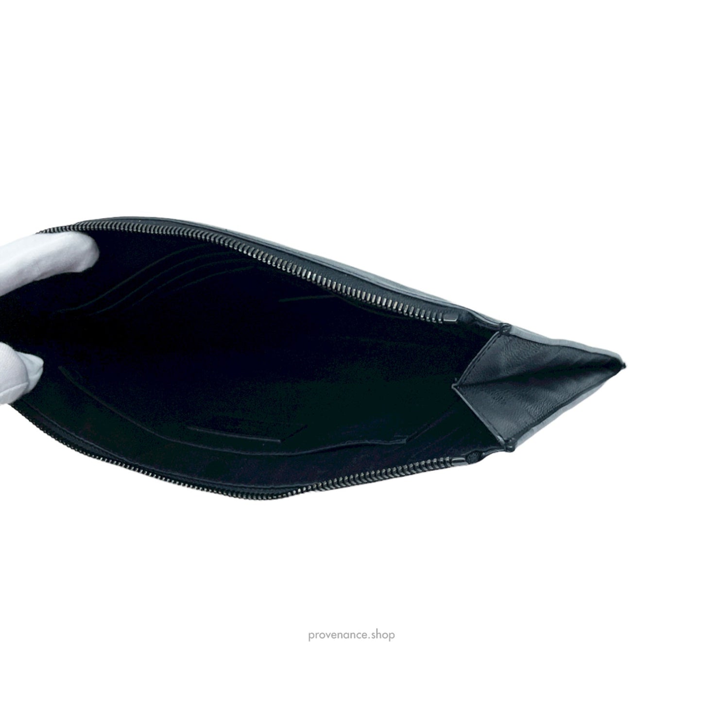 🔴 Saint Laurent Paris SLP Zipped Pouch - Shadow Camo