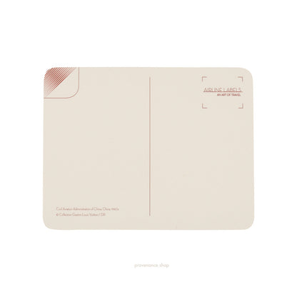 🔴 Louis Vuitton Airline Label Postcard Sticker- PALACE MUSEUM