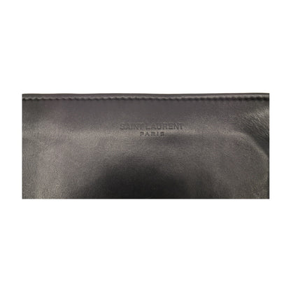 🔴 Saint Laurent Paris SLP Bifold Wallet - Black Leather