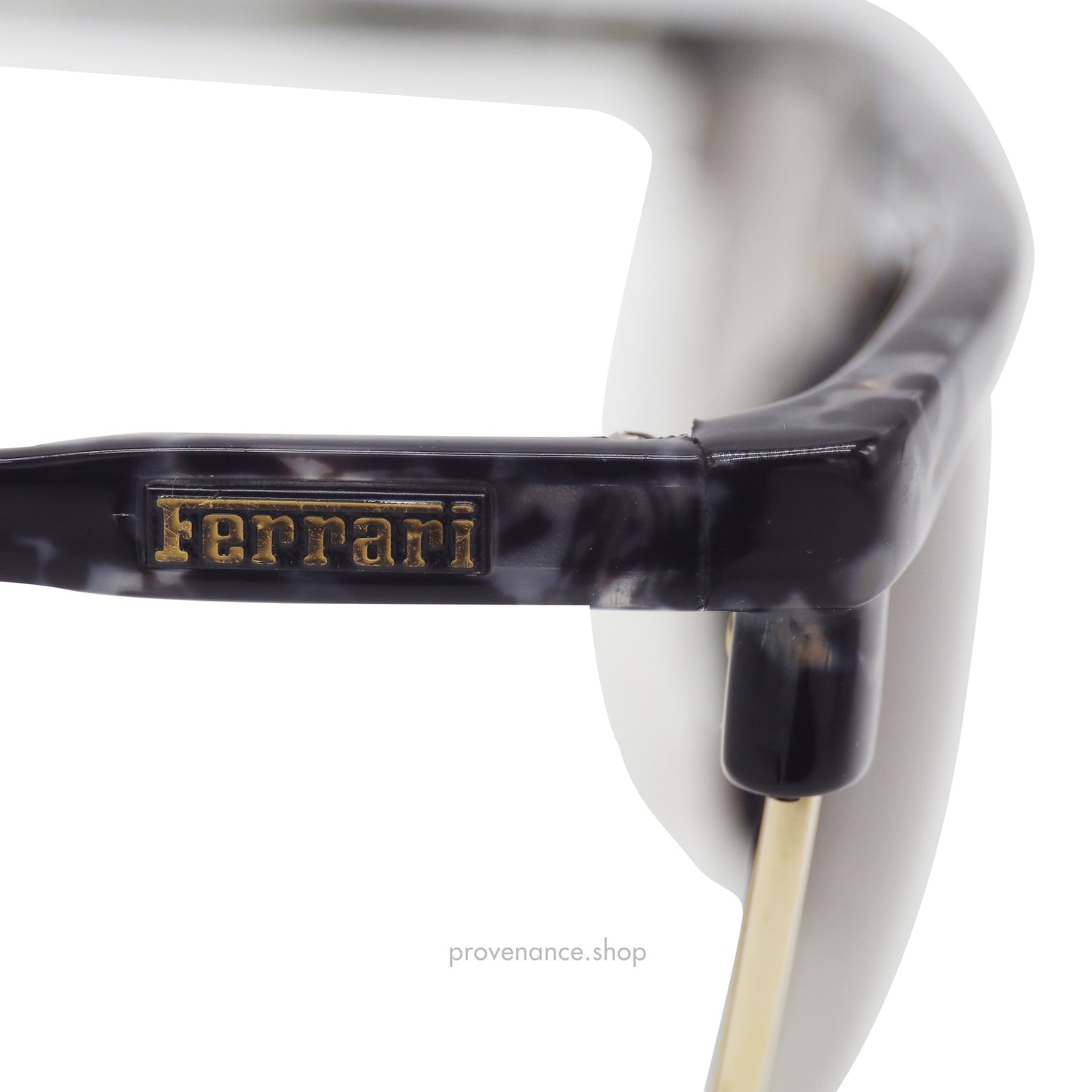 🔴 Ferrari FAS-20 Vintage Sunglasses - Black Marble