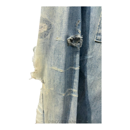 🔴 Balmain Sample Denim Shirt - Destroyed