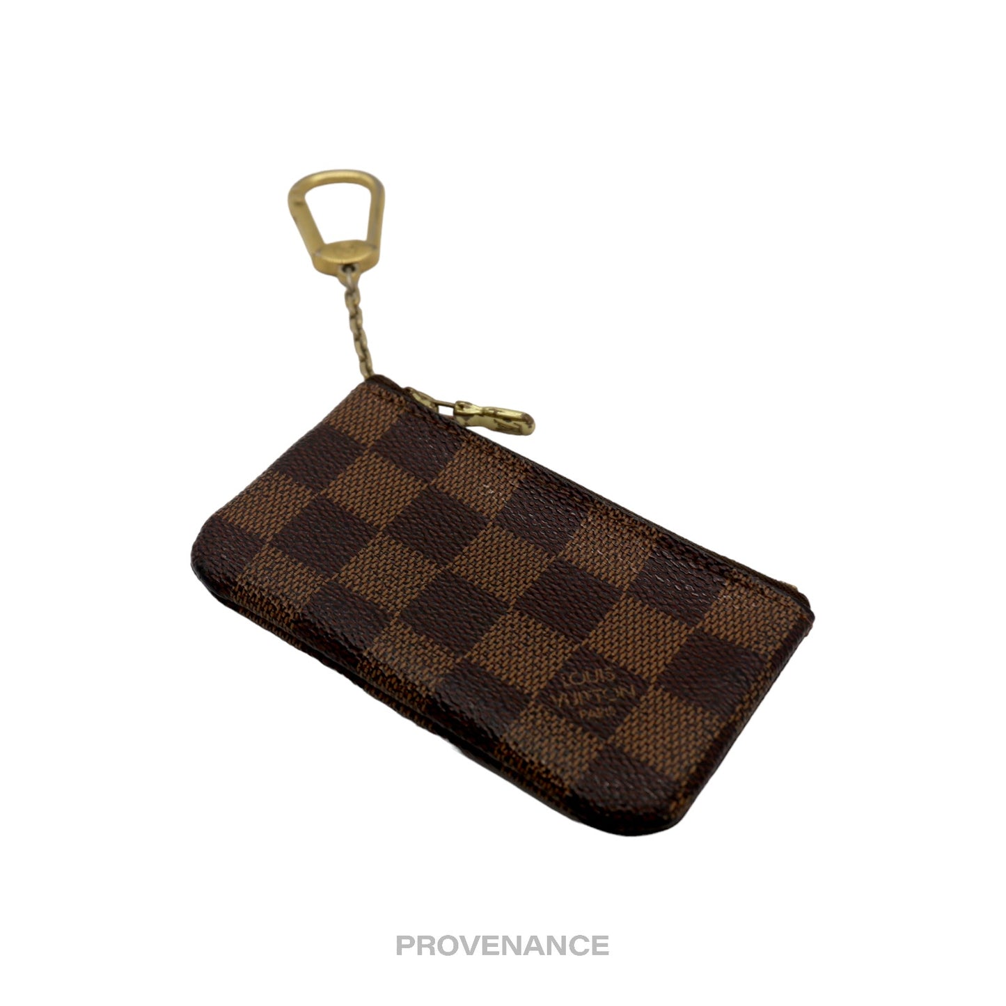 🔴 Louis Vuitton Key Pouch Cles -  Damier Ebene