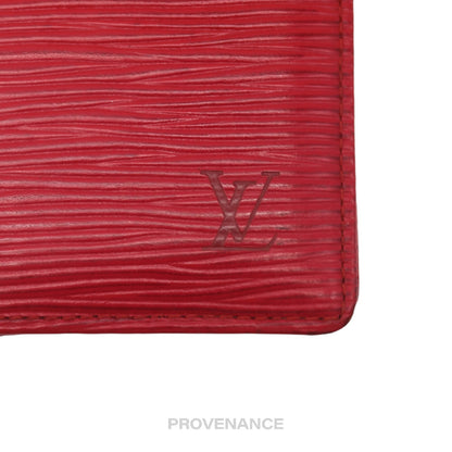 🔴 Louis Vuitton Pocket Organizer Wallet - Red Epi Leather