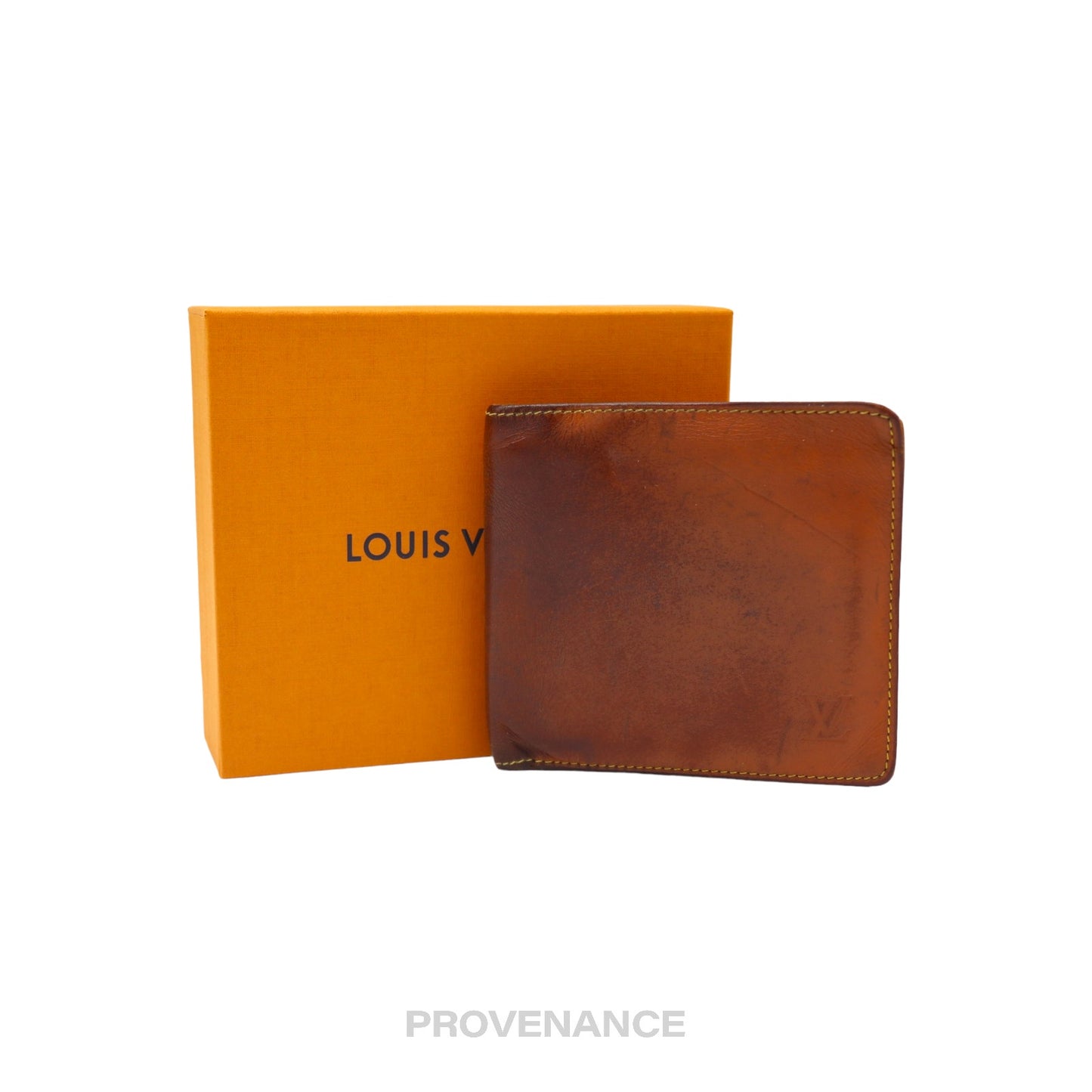 🔴 Louis Vuitton Marco Wallet - Nomade Caramel Leather