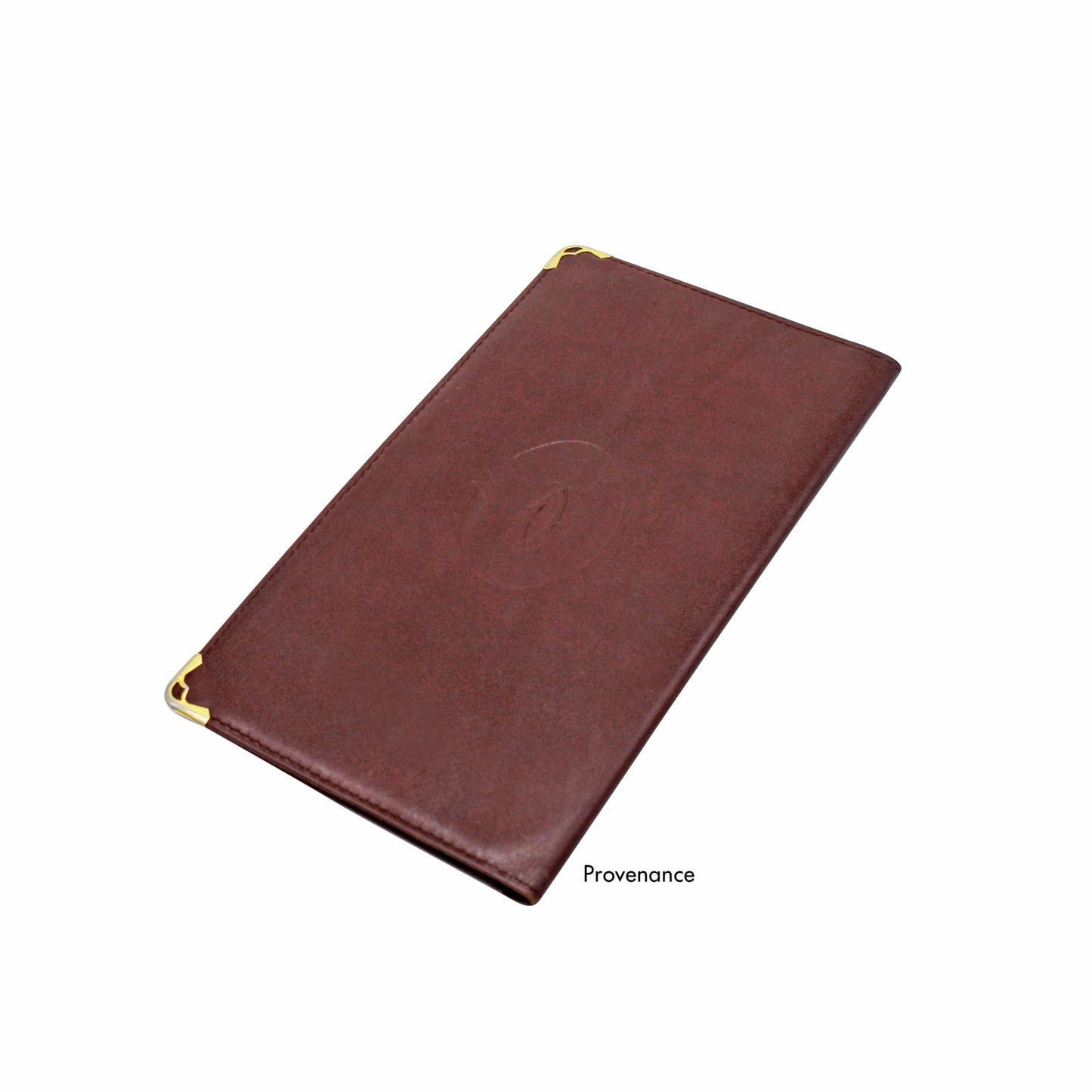 🔴 Cartier Long Wallet - Burgundy Calfskin Leather