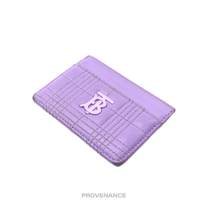 🔴 Burberry Card Holder Wallet - Lavender TB Monogram Check