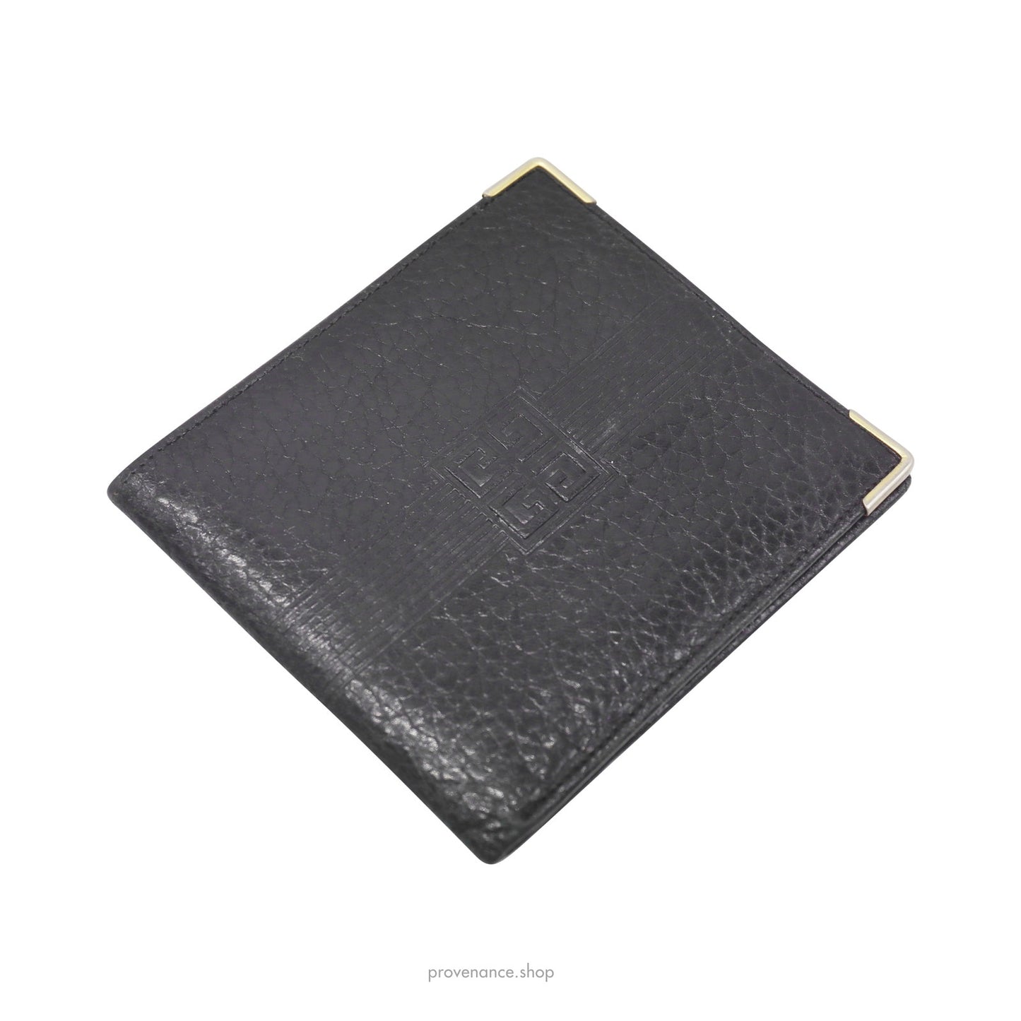 🔴 Givenchy ID Bifold Wallet - Black Leather