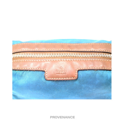 🔴 Gucci Cosmetic Pouch - Blue GG Canvas