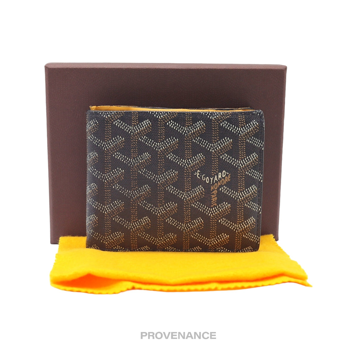 🔴 Goyard St. Florentin Wallet - Black Goyardine