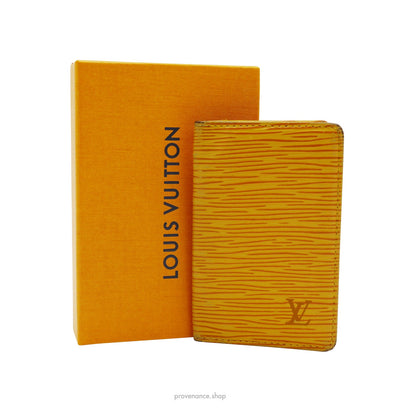 🔴 Louis Vuitton Pocket Organizer Wallet - Tassil Yellow Epi Leather