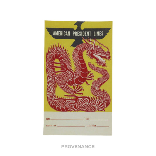 🔴 Louis Vuitton Ocean Liner Sticker Postcard - APL Dragon