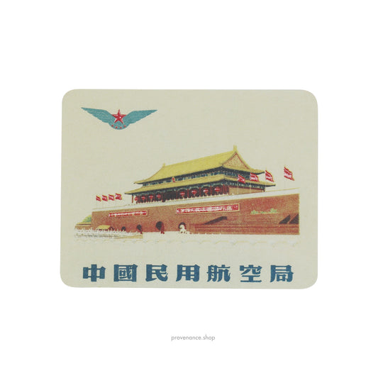 🔴 Louis Vuitton Airline Label Postcard Sticker- PALACE MUSEUM