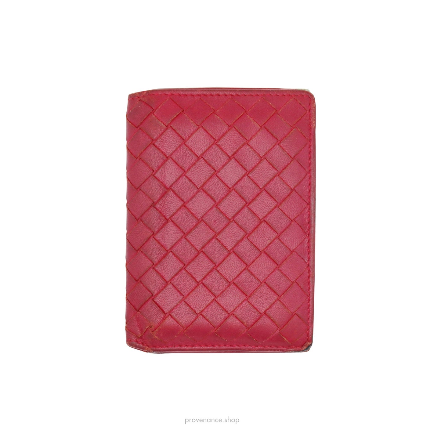 🔴 Bottega Veneta Pocket Organizer Wallet - Raspberry