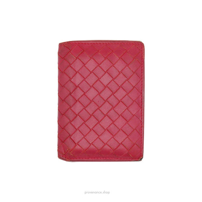 🔴 Bottega Veneta Pocket Organizer Wallet - Raspberry