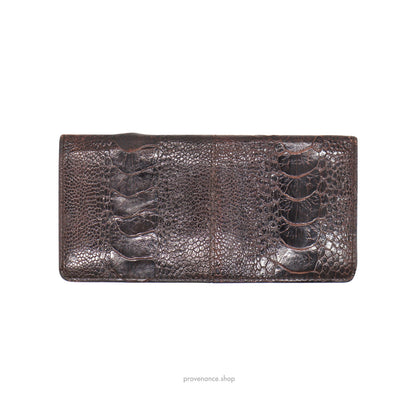 🔴 Givenchy Long Wallet - Ostrich Leather