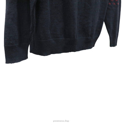 🔴 Yachting Quarter-Zip Wool Sweater - Black