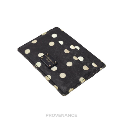 🔴 Dolce & Gabbana Logo Card Holder Wallet - Polkadot