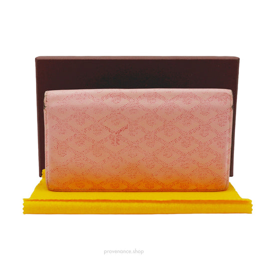 🔴 Goyard Richelieu Long Wallet - Pink Goyardine