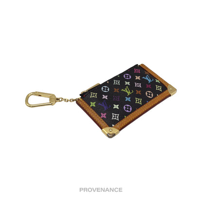 🔴 Louis Vuitton X Takashi Murakami Key Pouch Cles - Monogram Multicolore Black