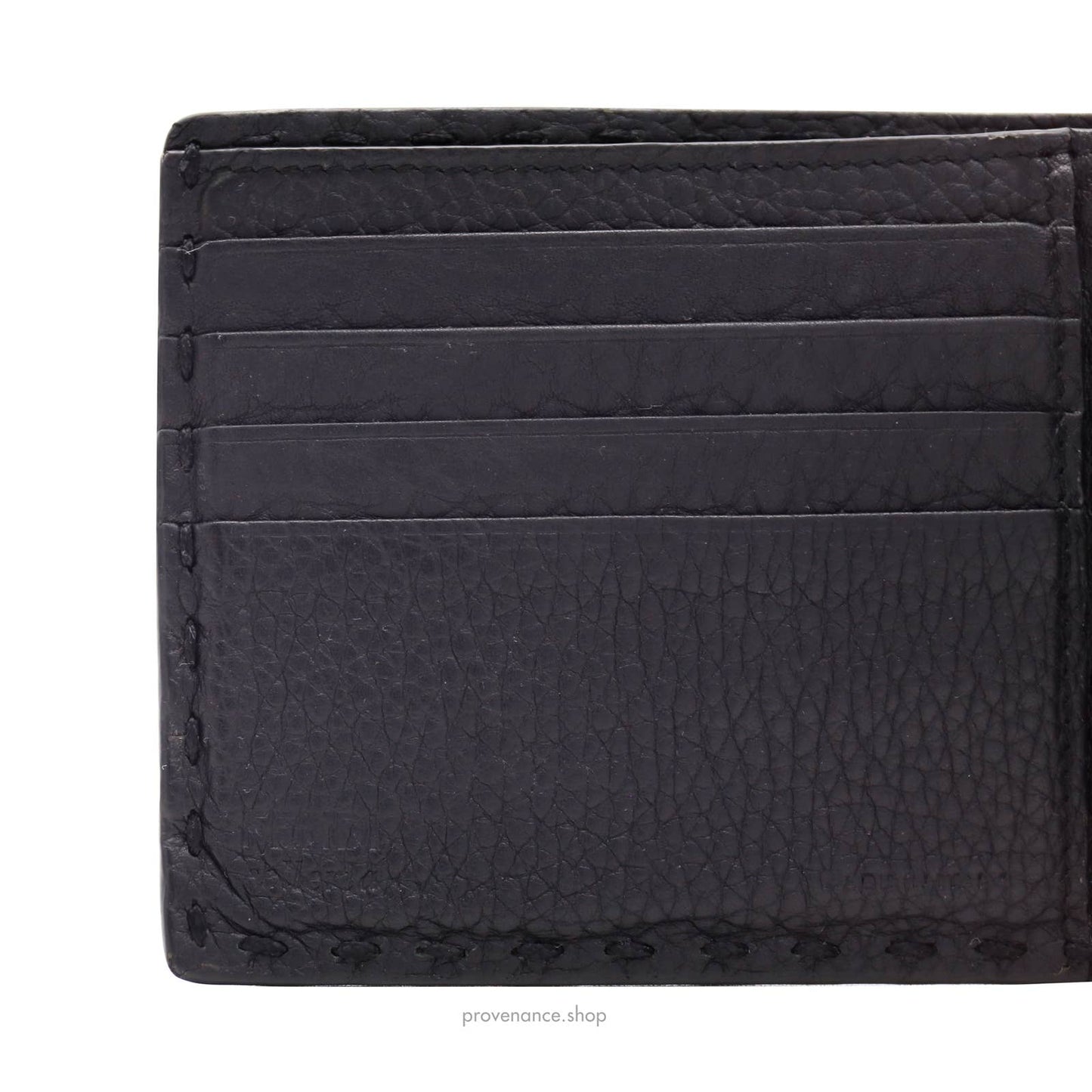 🔴 Fendi Selleria Horizontal Wallet - Black Roman Leather