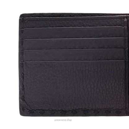 🔴 Fendi Selleria Horizontal Wallet - Black Roman Leather