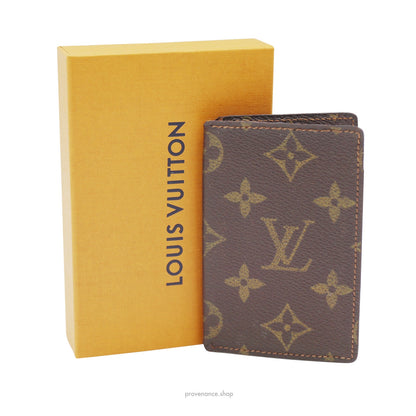 🔴 Louis Vuitton Pocket Organizer Card Wallet - Monogram