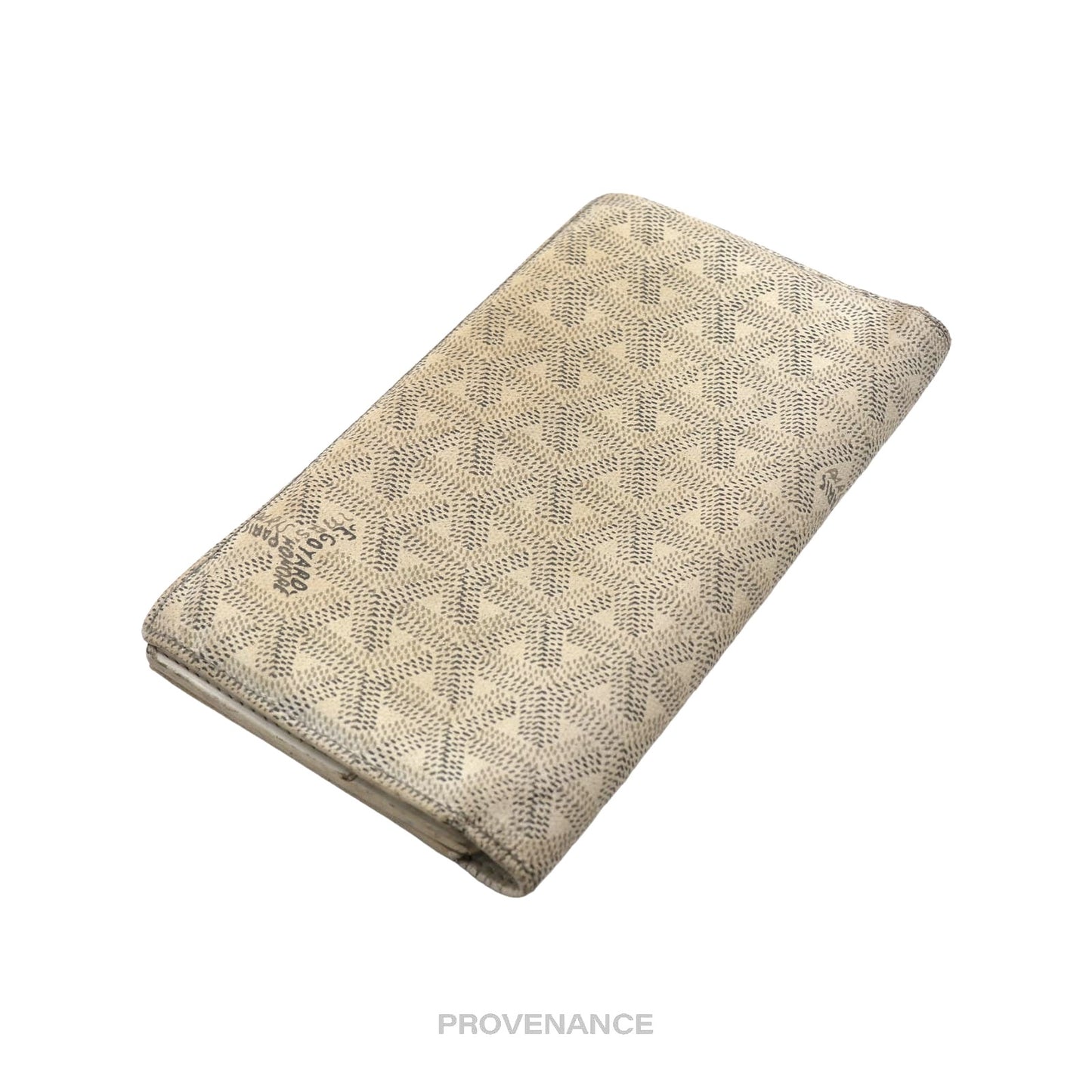 🔴 Goyard Richelieu Long Wallet - White Goyardine