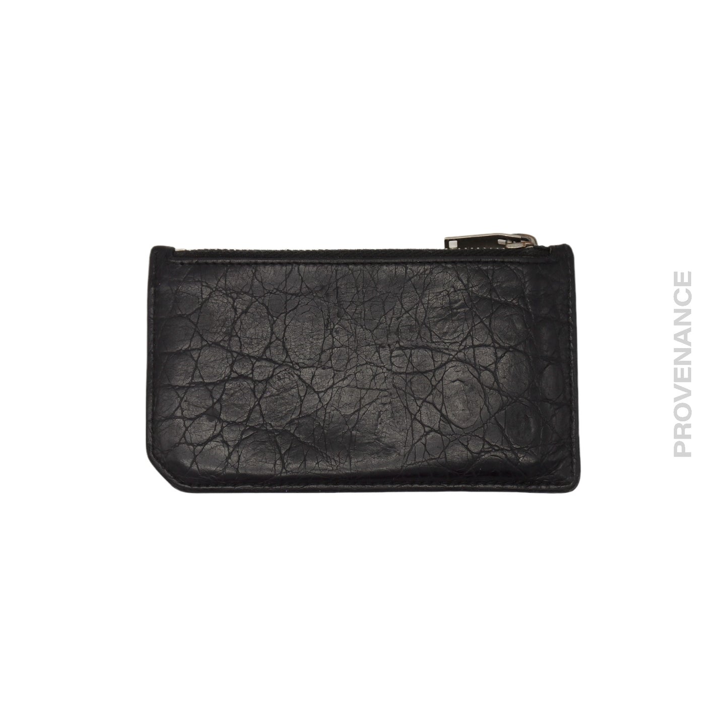 🔴 Saint Laurent Paris SLP Fragment Card Wallet - Black Croc