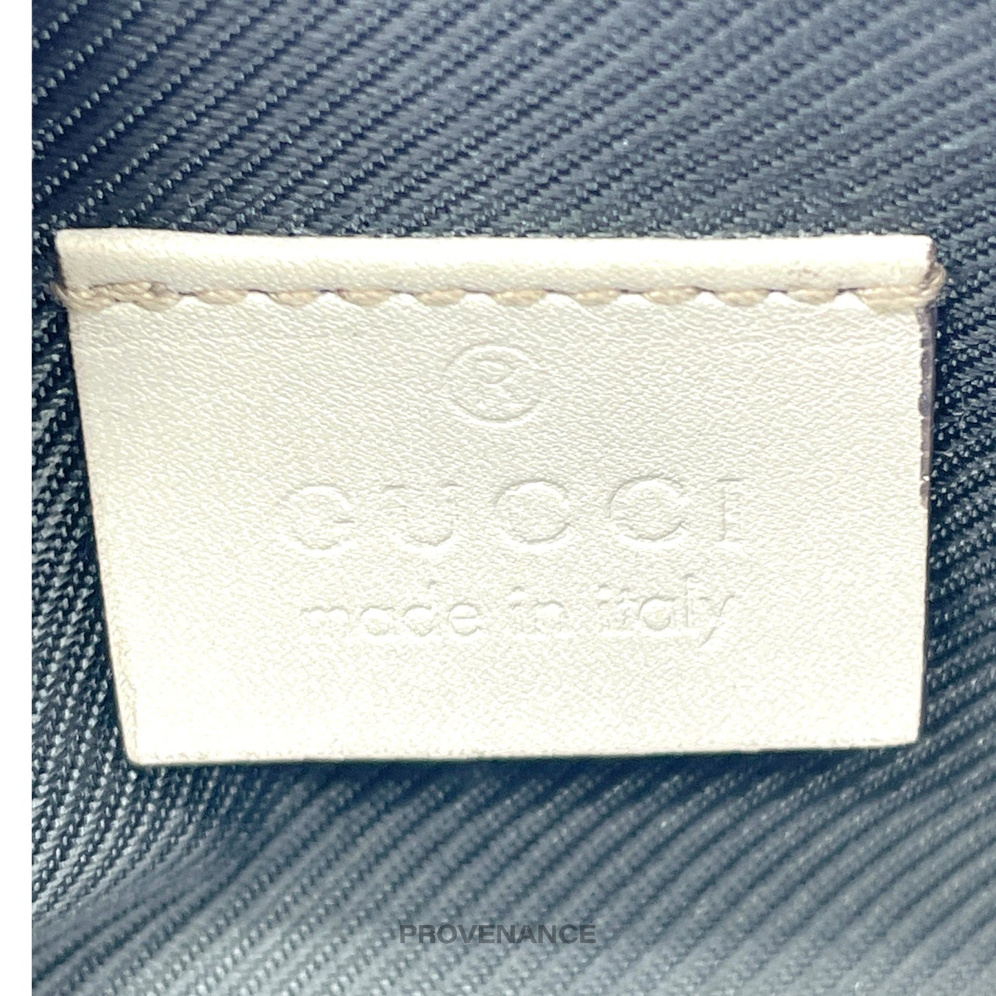 🔴 Gucci Cosmetic Pouch - Chalk GG Guccissima Leather