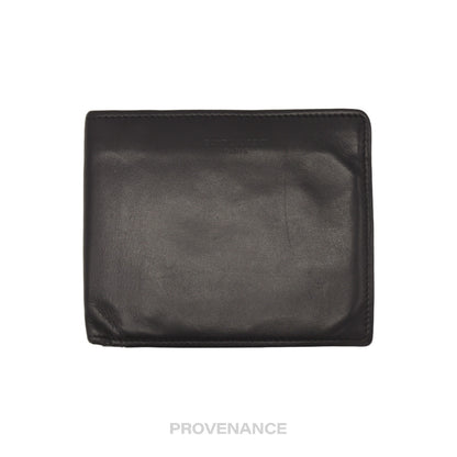 🔴 Saint Laurent Paris SLP Bifold Wallet - Black Leather