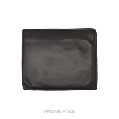 🔴 Saint Laurent Paris SLP Bifold Wallet - Black Leather