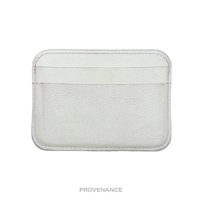 🔴 Balenciaga BB Card Holder Wallet - White Leather