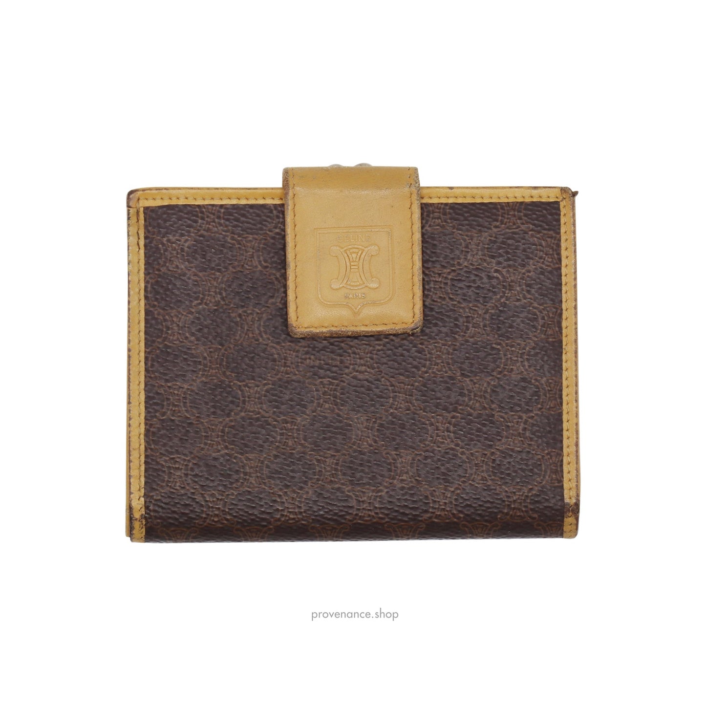 🔴 Celine Snap Wallet - Macadam Triomphe