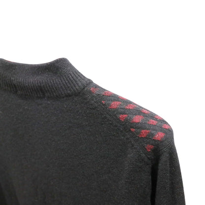 🔴 Yachting Quarter-Zip Wool Sweater - Black