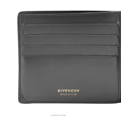 🔴 Givenchy Stars Embossed Wallet - Black Leather