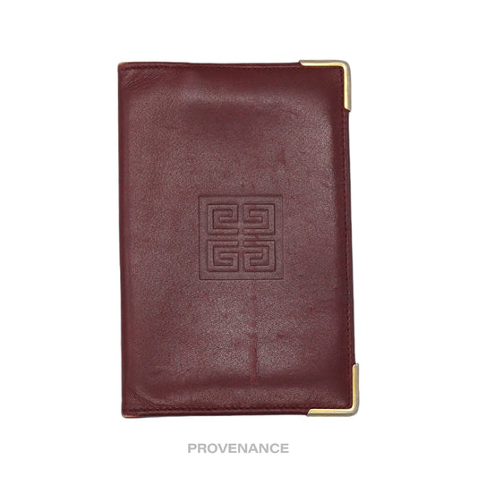 🔴 Givenchy Pocket Organizer Wallet - Red Leather