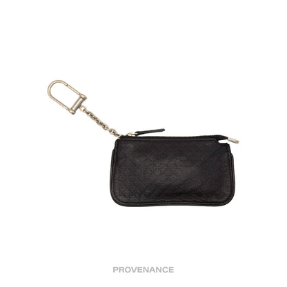 🔴 Gucci Key Pouch Cles - Black Diamante Leather