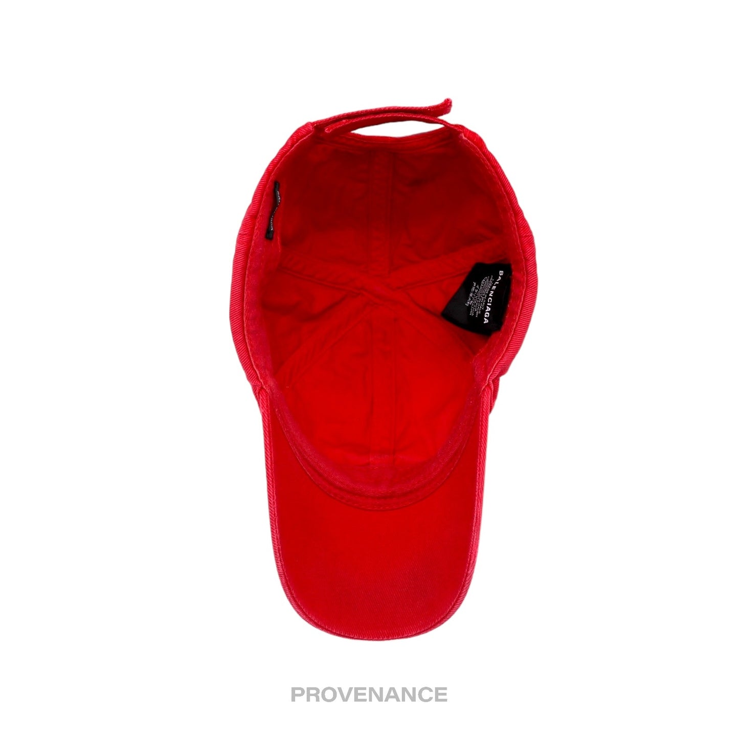 🔴 Balenciaga Tattoo Embroidered Logo Cap - Red