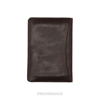 🔴 Dior Pocket Organizer Wallet - Chocolate Leather