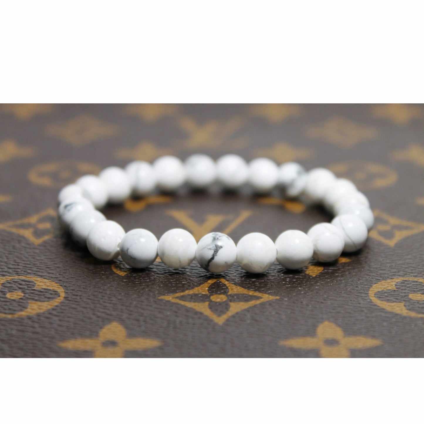 🔴 Bracelet - White Carrara Marble