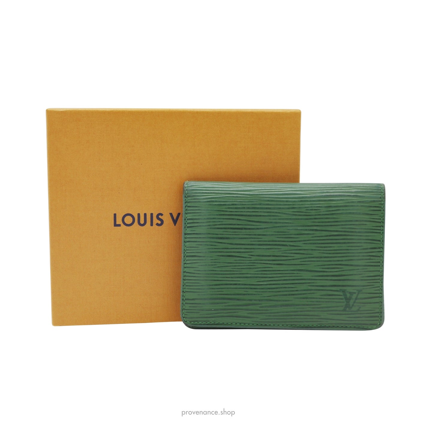 🔴 Louis Vuitton 2ID Wallet - Green Epi Leather