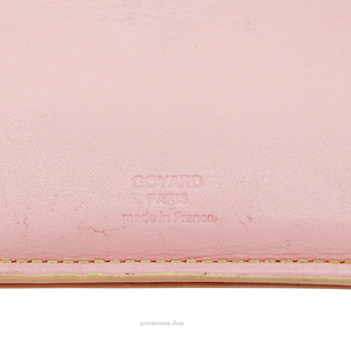 🔴 Goyard Richelieu Long Wallet - Pink Goyardine