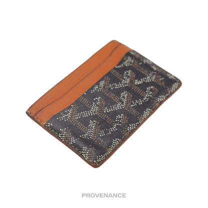 🔴 Goyard Saint Sulpice Card Holder - Black/Tan Goyardine