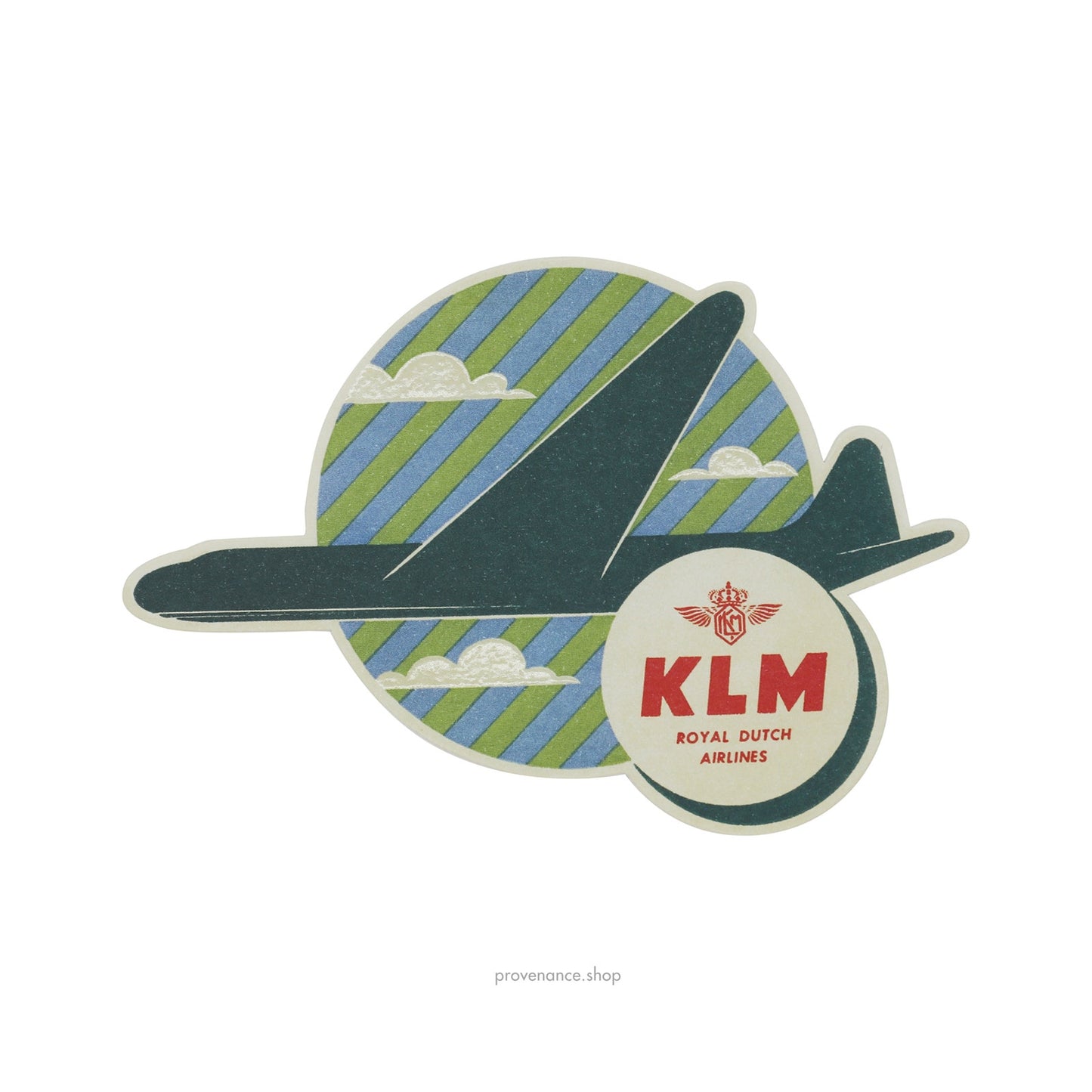 🔴 Louis Vuitton Label Postcard Sticker - KLM ROYAL DUTCH AIRLINES